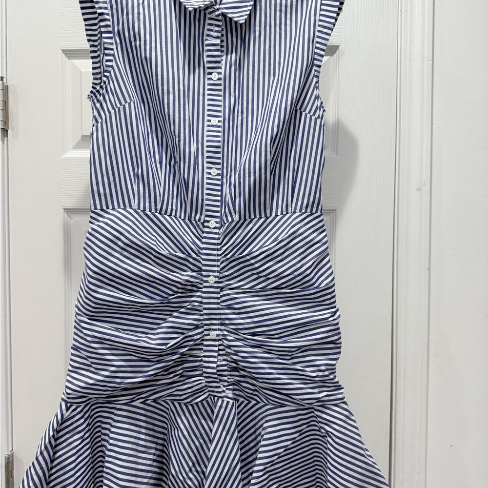 Veronica Beard Striped Midi Dress